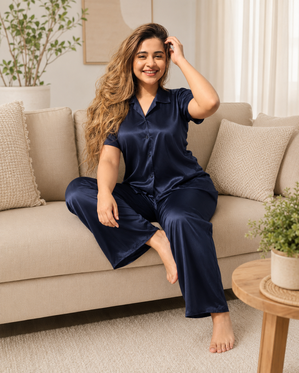 Silk Touch Night Suit