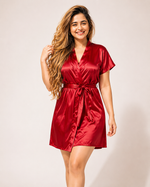 3PC Lingerie Robe Set