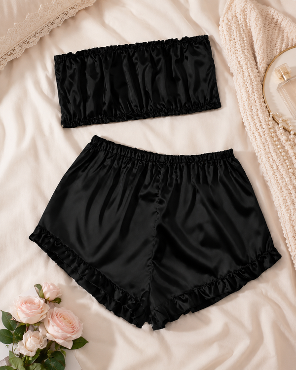 Ruffle Bandeau Lounge Set