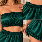 Ruffle Bandeau Lounge Set Nighty
